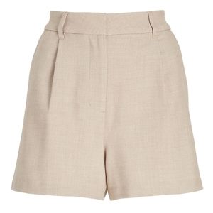High Waisted Clean Pleated Shorts, Size 2